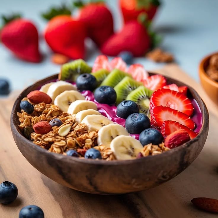 Nutritious bowl with vegetables
